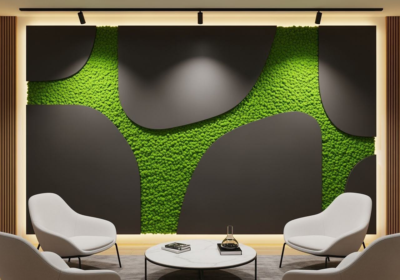 Akustikmodule mit Islandmoos